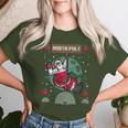 North Pole Dancer Pole Dancing Santa Claus Ugly Christmas Women T-shirt Gifts for Her