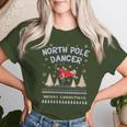 Pole Dance Fun Graphic Santa Claus North Pole Dancer Women T-shirt Gifts for Her