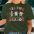 Tis The Season Christmas Pacu Er Icu Critical Care Nurse Women T-shirt Gifts for Her