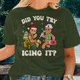 Did You Try Icing It Christmas Gingerbread Nurse Squad Women T-shirt Gifts for Her