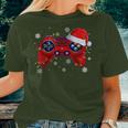 Video Game Controller Christmas Santa Hat Gamer Boys Girls Women T-shirt Gifts for Her