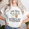 2024 Our First Mother's Day Together New Mom Coffee Lover Women T-shirt Gifts for Her