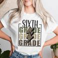 6Th Sixth Grade Camo Lightning Bolt Back To School Teacher Women T-shirt Gifts for Her