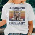 Assuming I'm Just An Old Lady Vintage Veteran Boots Women T-shirt Gifts for Her