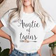 Auntie Of Twins Newborn Baby Reveal Twin Girls Boys Women T-shirt Gifts for Her