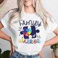 Autism Awareness Family Of Warrior Bro Sis Mom Dad Awareness Women T-shirt Gifts for Her