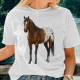 Beautiful Brown Bay Appaloosa Horse Lover Women T-shirt Gifts for Her