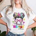 Bruh We Out Messy Bun Sunglasses Paras Last Day Of School Women T-shirt Gifts for Her