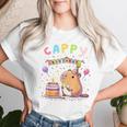 Cappy Birthday Capybara Lovers Girl Boy Happy Birthday Party Women T-shirt Gifts for Her