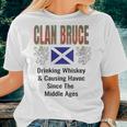 Clan Bruce Tartan Scottish Family Name Scotland Pride Women T-shirt Gifts for Her