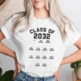 Class Of 2032 Grade Kindergarten Grow With Me Handprint Women T-shirt Gifts for Her
