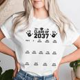 Class Of 2037 Grow With Me Handprint Pre-K 12Th Grade Women T-shirt Gifts for Her