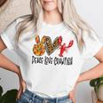 Crawfish Outfit Girl Craw Fish Season Leopard Love Women T-shirt Gifts for Her
