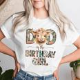 Dad And Mom Birthday Girl Cow Family Party Decorations Women T-shirt Gifts for Her