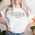 Floral Mama Est 2024 Promoted To Mommy 2024 For Mother's Day Women T-shirt Gifts for Her