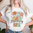 Groovy Gigi Retro Grandma Birthday Matching Family Party Women T-shirt Gifts for Her