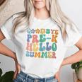Groovy Goodbye Pre-K Hello Summer Last Day Of School Women T-shirt Gifts for Her