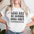 Groovy Last Day Of School 2024 Graduation Autographs Sign My Women T-shirt Gifts for Her