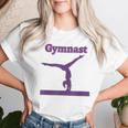 Gymnastics Girl Balance Beam Pink Purple Pastel Women T-shirt Gifts for Her