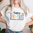 Happy Fri-Yay Friday Lovers Fun Teacher Tgif Women T-shirt Gifts for Her