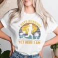 I Hate Running Yet Here I Am Vintage Sunset Running Marathon Women T-shirt Gifts for Her