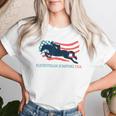 Horse Rider Equestrian Jumping Usa Team Coach American Flag Women T-shirt Gifts for Her