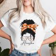 Houston Messy Bun Souvenir I Love Houston Women Women T-shirt Gifts for Her