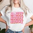 Howdy Southern Western Girl Country Rodeo Pink Disco Cowgirl Women T-shirt Gifts for Her