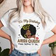 It's My Birthday Aries Queen African American Women Women T-shirt Gifts for Her