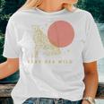 Keep Her Wild Cheetah Modern Boho Graphic Women T-shirt Gifts for Her