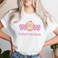 Kinder Future Motorradfahrer Wie Papa Schachbrettmuster Ankündigung Schwangerschaft Mädchen T-shirt Frauen Geschenke für Sie