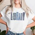 Librarian Vintage Book Reader Library Assistant Women T-shirt Gifts for Her
