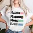 Mama Mama Mama Bruh Floral Boy Mama Erstes Mal Muttertag T-shirt Frauen Geschenke für Sie