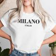 Milano Italia Retro Preppy Italy Girls Milan Souvenir Women T-shirt Gifts for Her