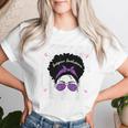 National Women's History Month 2024 History Month Messy Bun Women T-shirt Gifts for Her