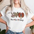 Peace Love Kidneys Leopard Dialysis Nurse Kidney Awareness Women T-shirt Gifts for Her