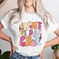In My Pi Day Era Retro Groovy Cute Math Teacher Pi Day Women T-shirt Gifts for Her