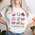 Pink Coquette Bow Derby Day Horse Racing 2024 Derby Women T-shirt Gifts for Her Pink Coquette Bow Derby Day Horse Racing 2024 Derby Women T-shirt Gifts for Her