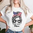 Proud Cane Corso Mom Messy Bun 4Th Of July Cane Corso Mom Women T-shirt Gifts for Her