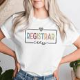 Registrar Crew Team Back To School Teacher Supplies Women T-shirt Gifts for Her