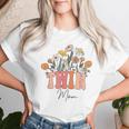 Retro Groovy Floral Twin Mom Mother's Day Wildflower Women Women T-shirt Gifts for Her