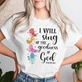 Sing Of The Goodness Of God Cute Bird Christian Religious Women T-shirt Gifts for Her