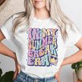 In My Summer Break Era Groovy Smile Face Summer Vacation Women T-shirt Gifts for Her