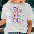 Taylor Girl First Name Personalized Groovy Women T-shirt Gifts for Her