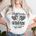 That's My Grandson Out There Baseball Grandma & Grandpa Women T-shirt Gifts for Her