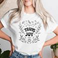 Transgender Pride Joy Floral Trans Pride Month Women T-shirt Gifts for Her