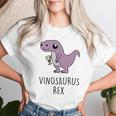 Vinosaurus Rex Dino Dinosaur Wine Wine Am Pm Fun T-shirt Frauen Geschenke für Sie