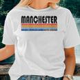 Vintage 70S 80S Style United Kingdom Manchester Women T-shirt Gifts for Her
