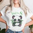 Youth Panda 8Th BirthdayGirls Birthday Outfit Age 8 Women T-shirt Gifts for Her
