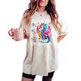 Cute Just A Girl Who Loves Dragons Girls Women's Oversized Comfort T-shirt Ivory